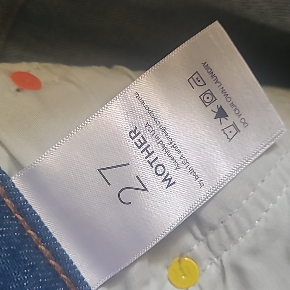 NEW, MOTHER Snacks! High Waisted Twizzy Skimp Jeans - Delicious Memories, Sz 27 - Picture 10 of 11